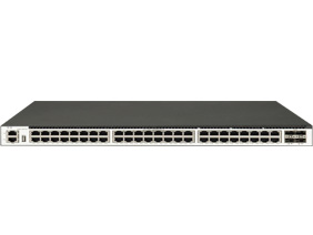 48 个 1GE Base-T 端口，4 个 10GE SFP+端口，三层以太网交换机